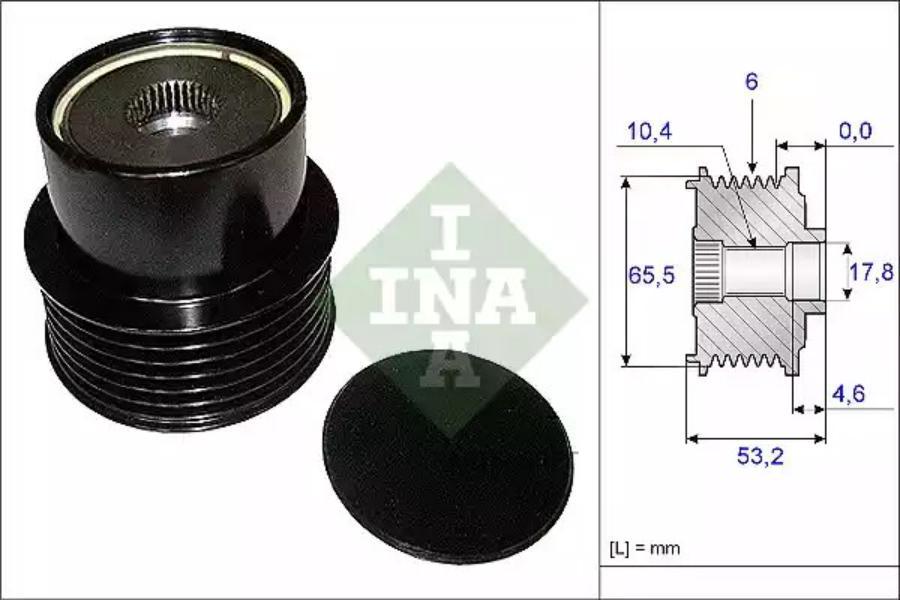 

INA Шкив генератора INA 535019510