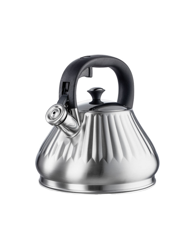 

Чайник со свистком нержавеющая сталь Regent Inox 2,8л 93-TEA-35, Серебристый
