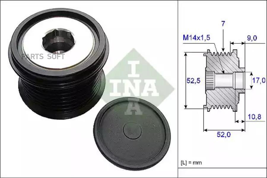 

INA Шкив генератора INA 535 0209 10