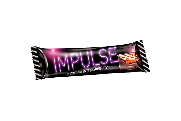 Вафли Impulse с мягкой карамелью в глазури (упаковка 0,5 кг)