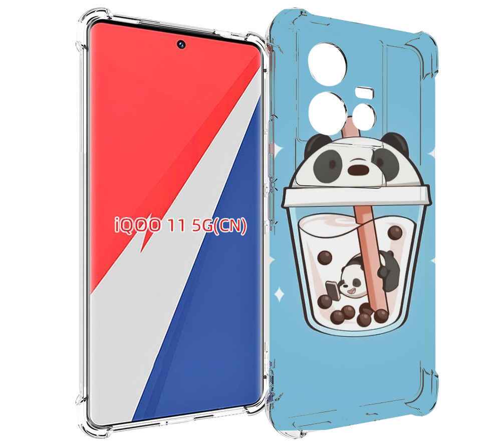 

Чехол MyPads Bubble tea для Vivo iQOO 11, Прозрачный, Tocco