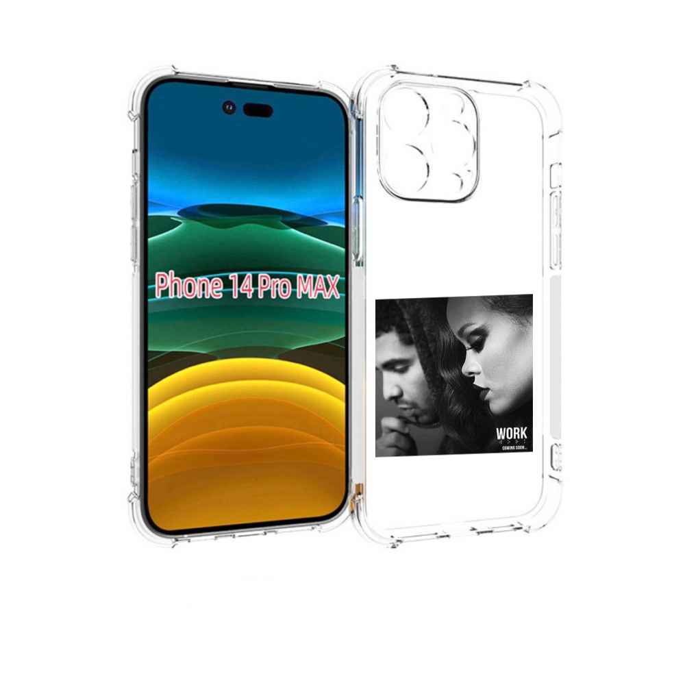 

Чехол MyPads Rihanna feat для iPhone 14 Pro Max, Прозрачный, Tocco