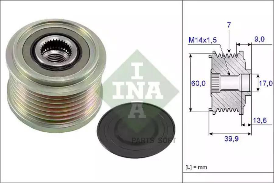 

INA Шкив генератора INA 535021510