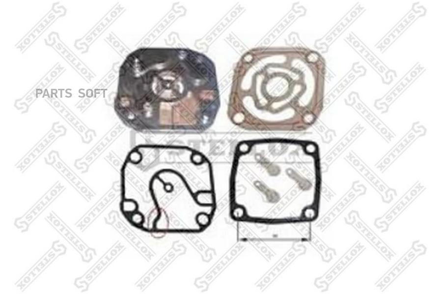 

STELLOX 85-27801-SX_р/к компрессора !(мк) плита с пласт.клапанами + 3прокладки \MB Actros