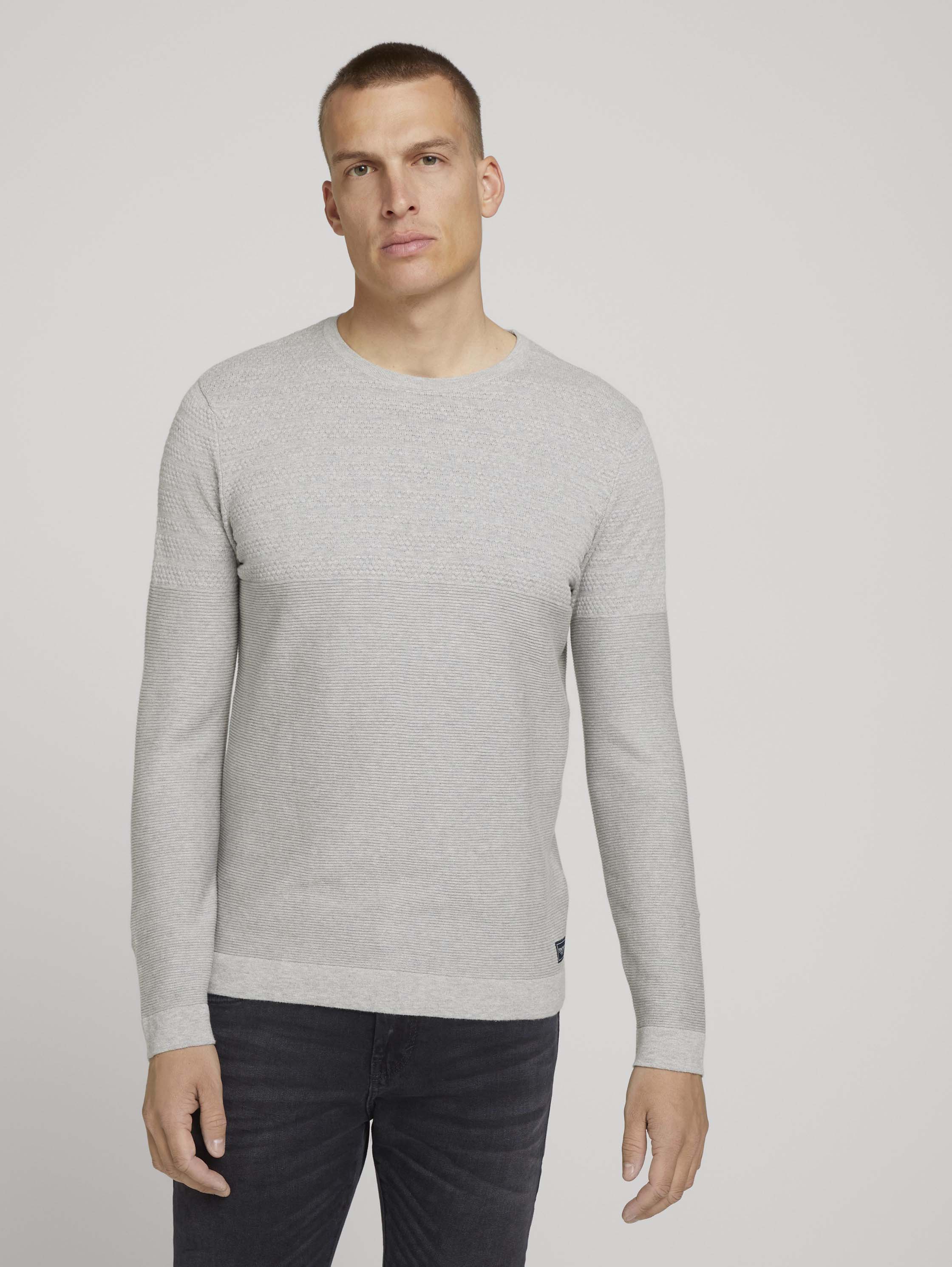 

Джемпер мужской TOM TAILOR 1026492 серый XL, 1026492