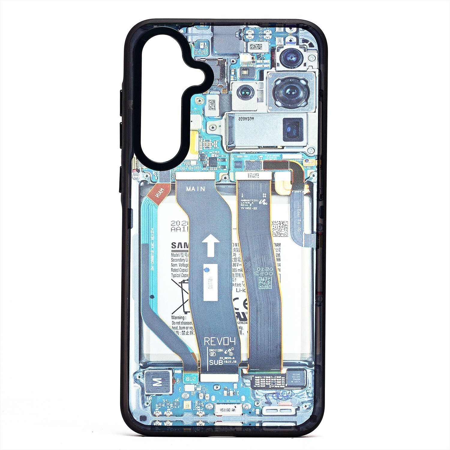 

Чехол Samsung SM-A556E (Galaxy A55) пластиковый (рис. 088) <голубой>