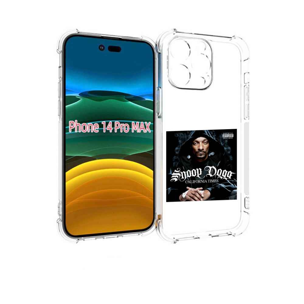 

Чехол MyPads Snoop Dogg CALIFORNIA TIMES для iPhone 14 Pro Max, Прозрачный, Tocco