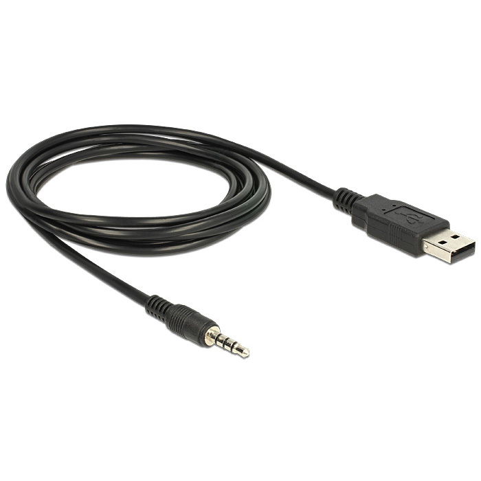 Кабель Dayton 29-0015A USB - jack 3,5 мм 1.5 м, черный