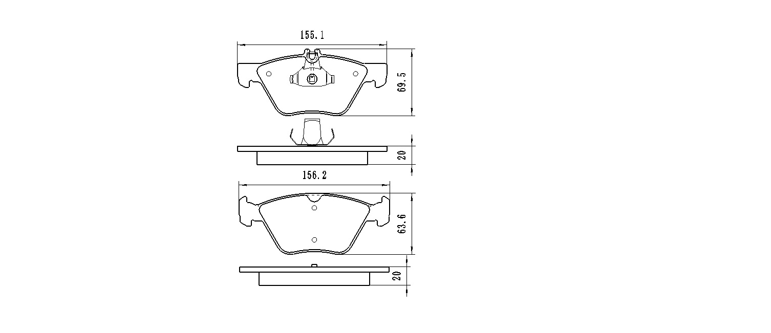 

WINKOD W0031BP_колодки дисковые передние!\ MB W210 2.0T-3.2/2.5TD/2.7CDi 96-02/С208 2.0/2.