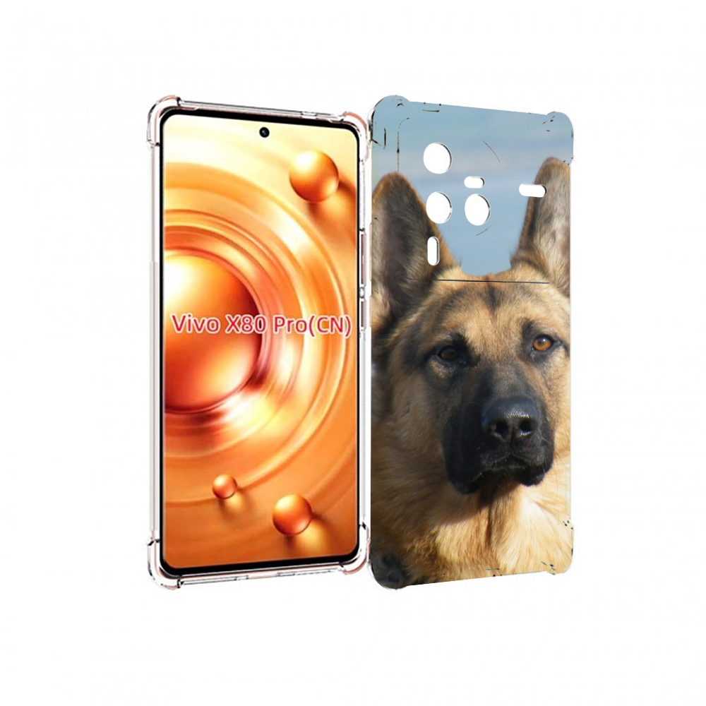 

Чехол MyPads немецкая овчарка для Vivo X80 Pro, Прозрачный, Tocco