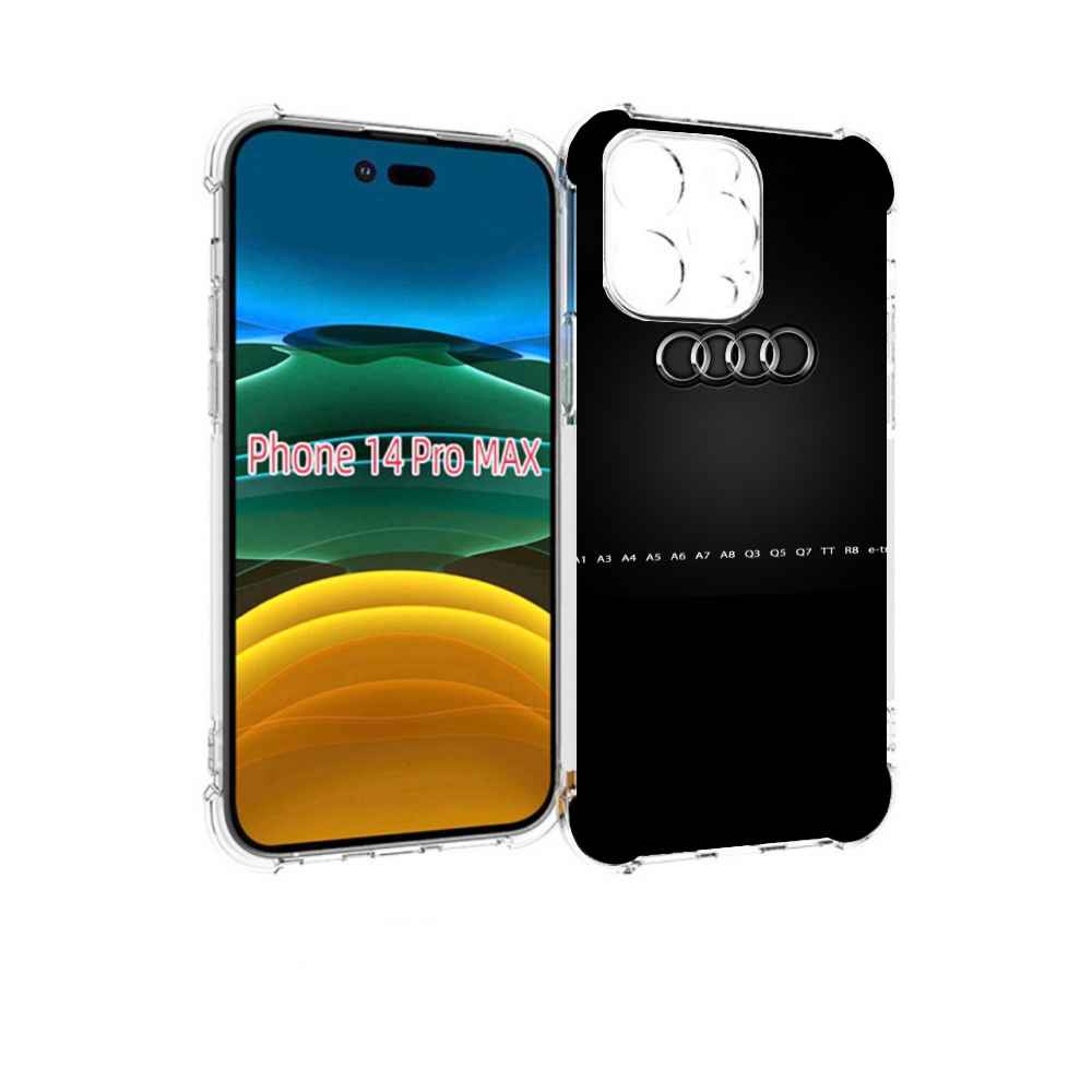 

Чехол MyPads audi 1 мужской для iPhone 14 Pro Max, Прозрачный, Tocco
