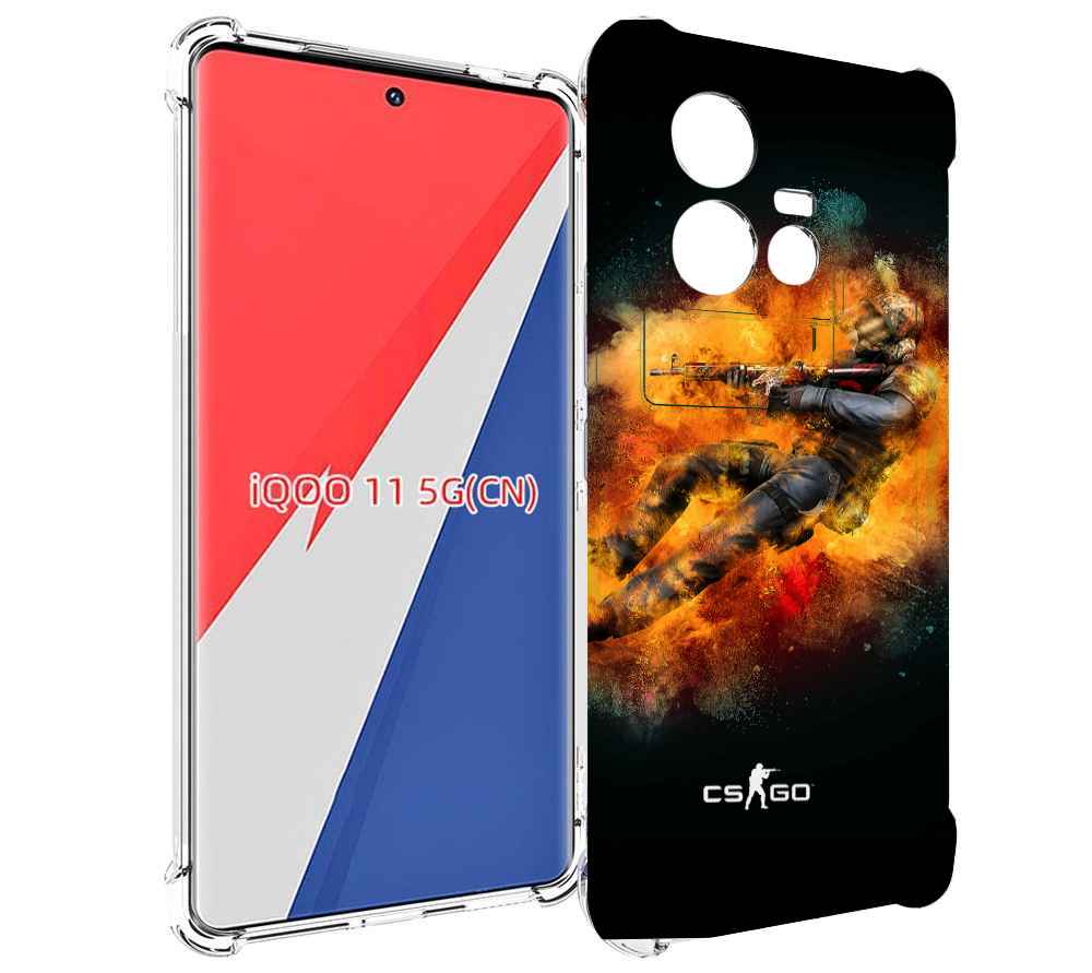 

Чехол MyPads CS-go-Контр-террорист мужской для Vivo iQOO 11, Прозрачный, Tocco