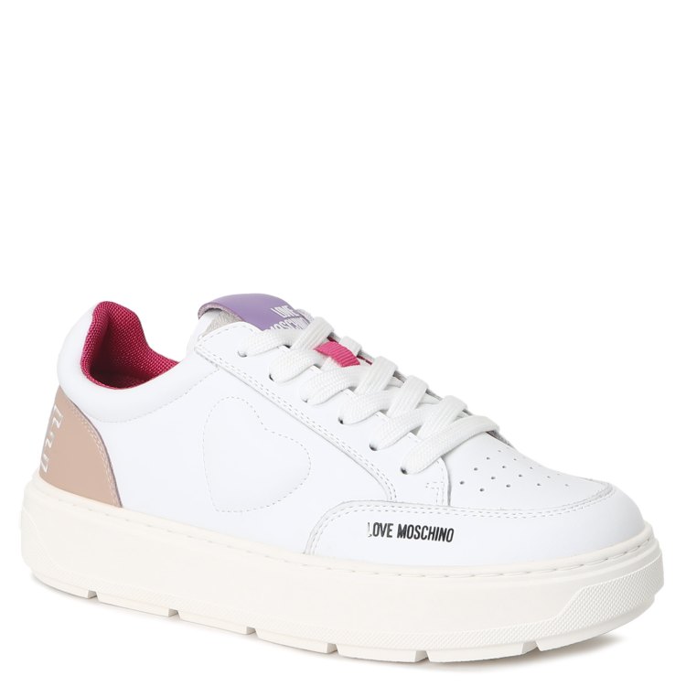 

Кеды женские Love Moschino JA15244G FW23 белые 37 EU, Белый, JA15244G FW23