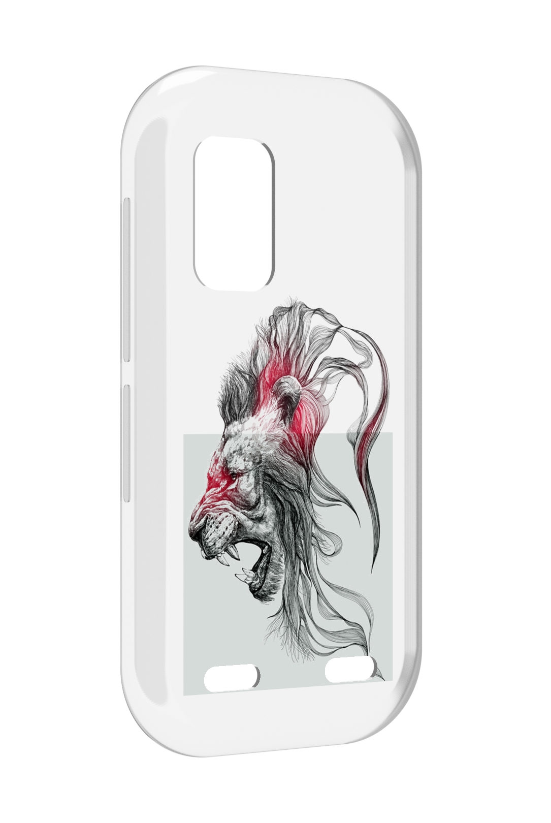 

Чехол MyPads разъяренный лев для UleFone Armor X10 / X10 Pro, Прозрачный, Tocco