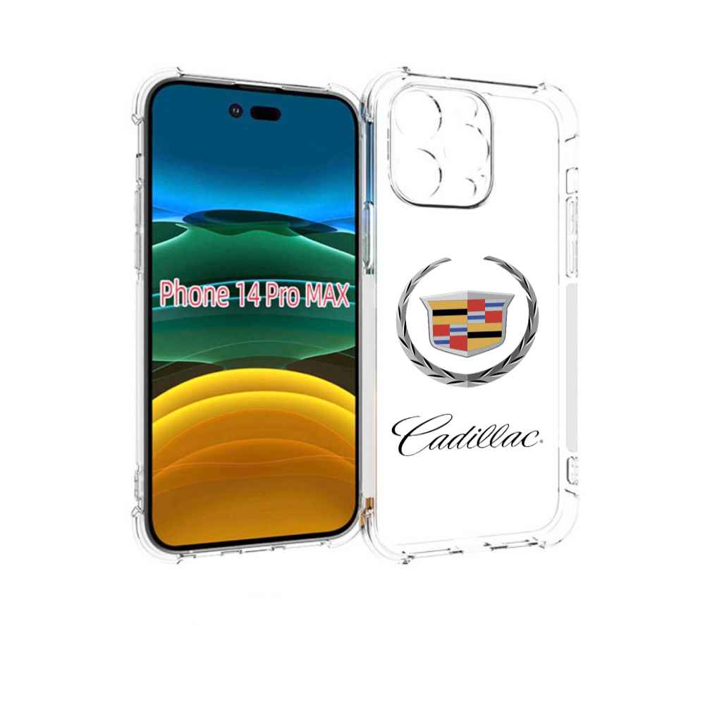 

Чехол MyPads cadillac-4 мужской для iPhone 14 Pro Max, Прозрачный, Tocco