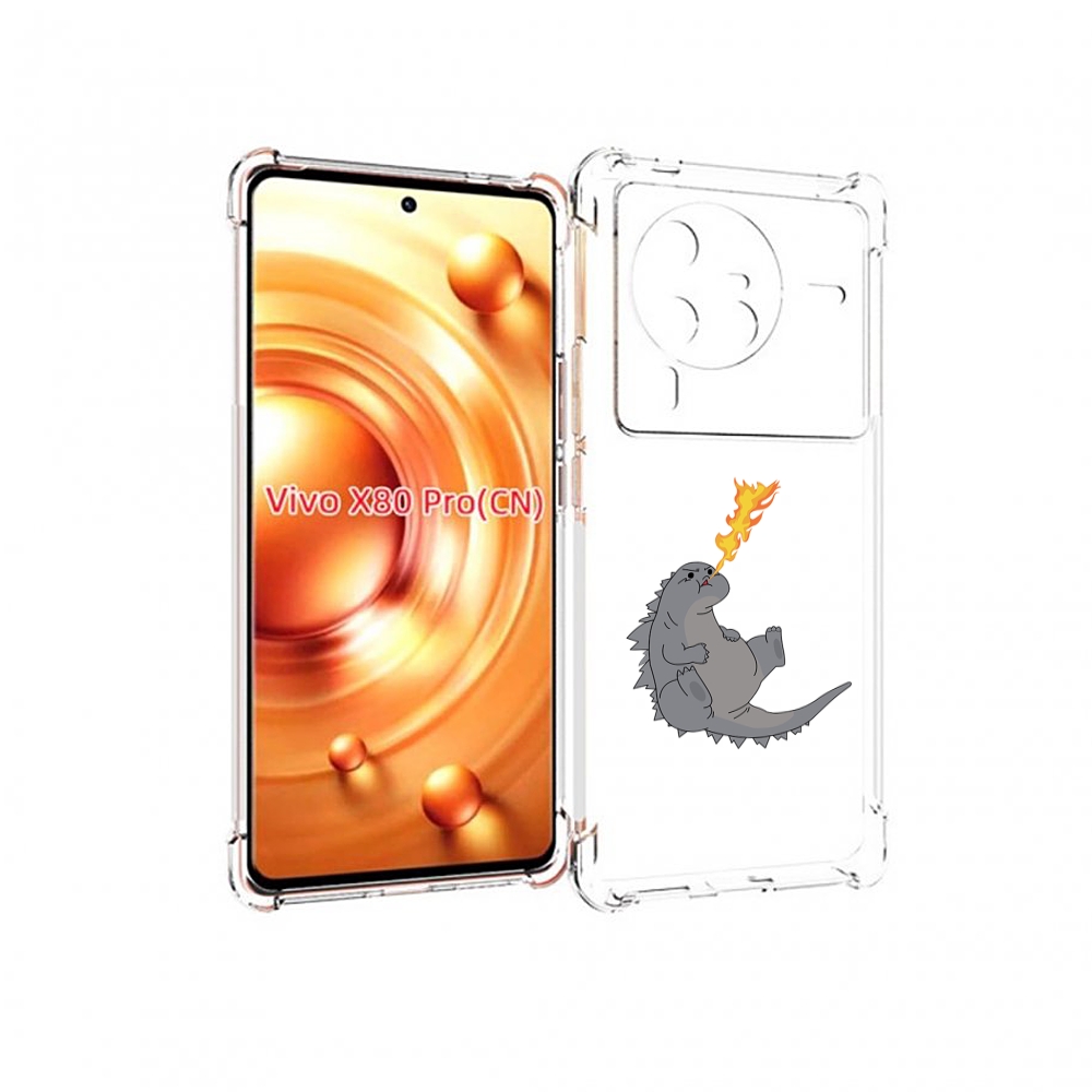 

Чехол MyPads огнедышащий-дракончик для Vivo X80 PRO, Прозрачный, Tocco