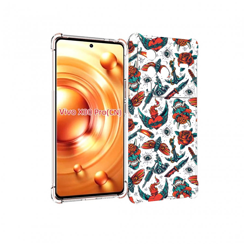

Чехол MyPads олд-скул-пак для Vivo X80 PRO, Прозрачный, Tocco