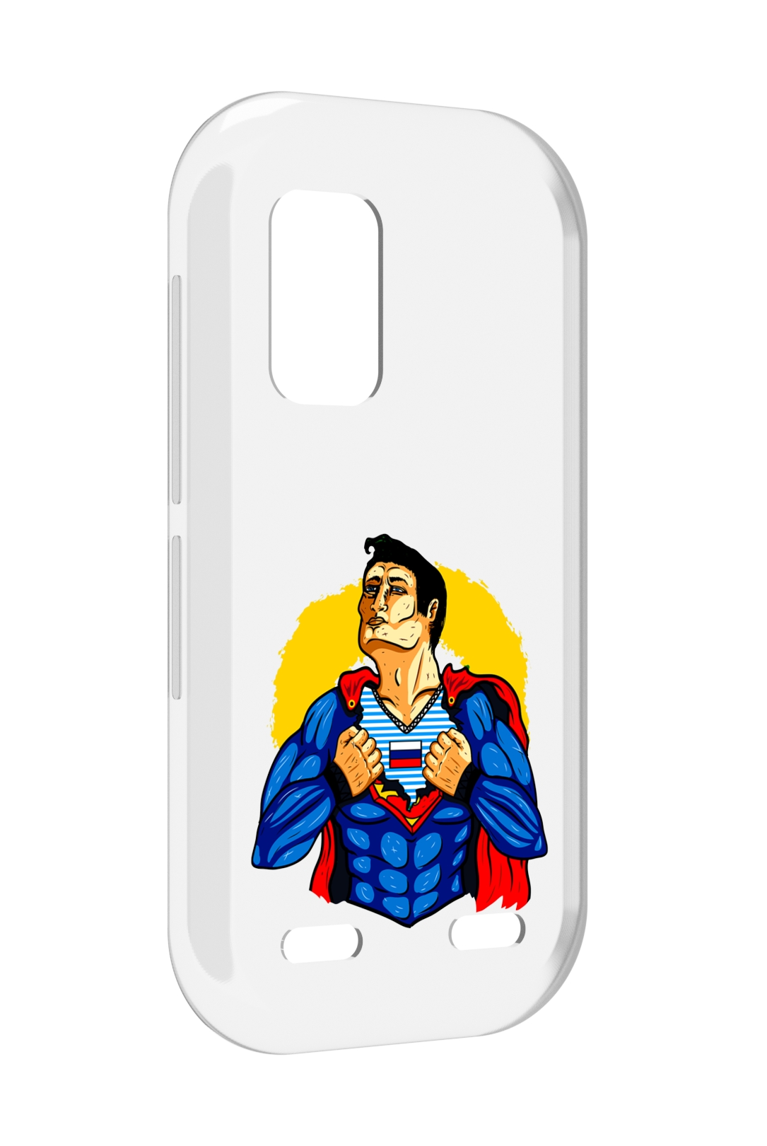 

Чехол MyPads русский супермен для UleFone Armor X10 / X10 Pro, Прозрачный, Tocco
