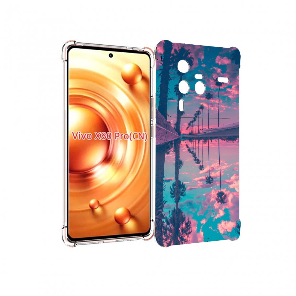 

Чехол MyPads отражение-пальм для Vivo X80 PRO, Прозрачный, Tocco