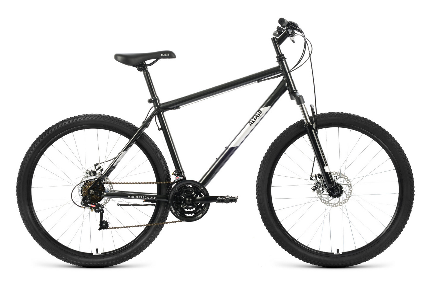 фото Велосипед altair mtb ht 27.5 2.0 d 2022 19" зеленый/черный