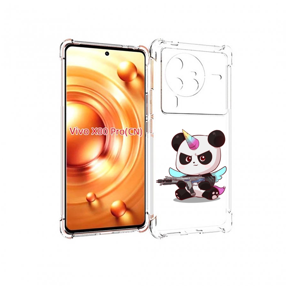 

Чехол MyPads панда-единорог детский для Vivo X80 PRO, Прозрачный, Tocco