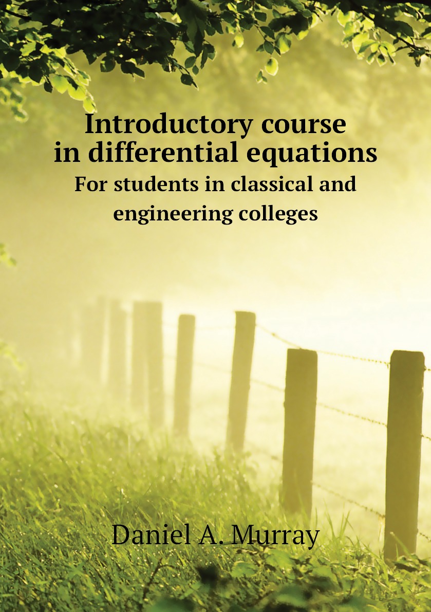 

Introductory course in differential equations