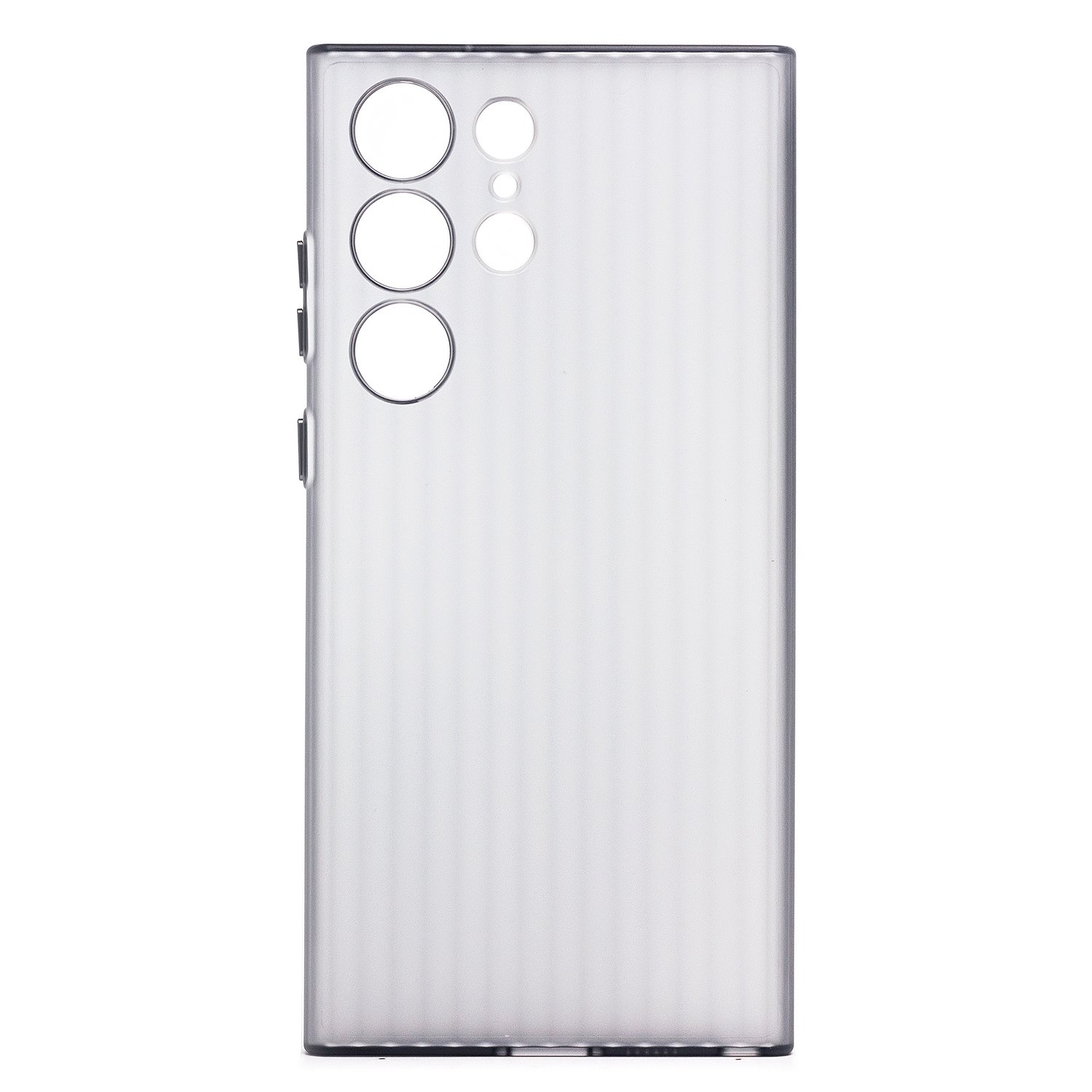 

Чехол Samsung SM-S918 (Galaxy S23 Ultra) пластиковый рифленый <серый>