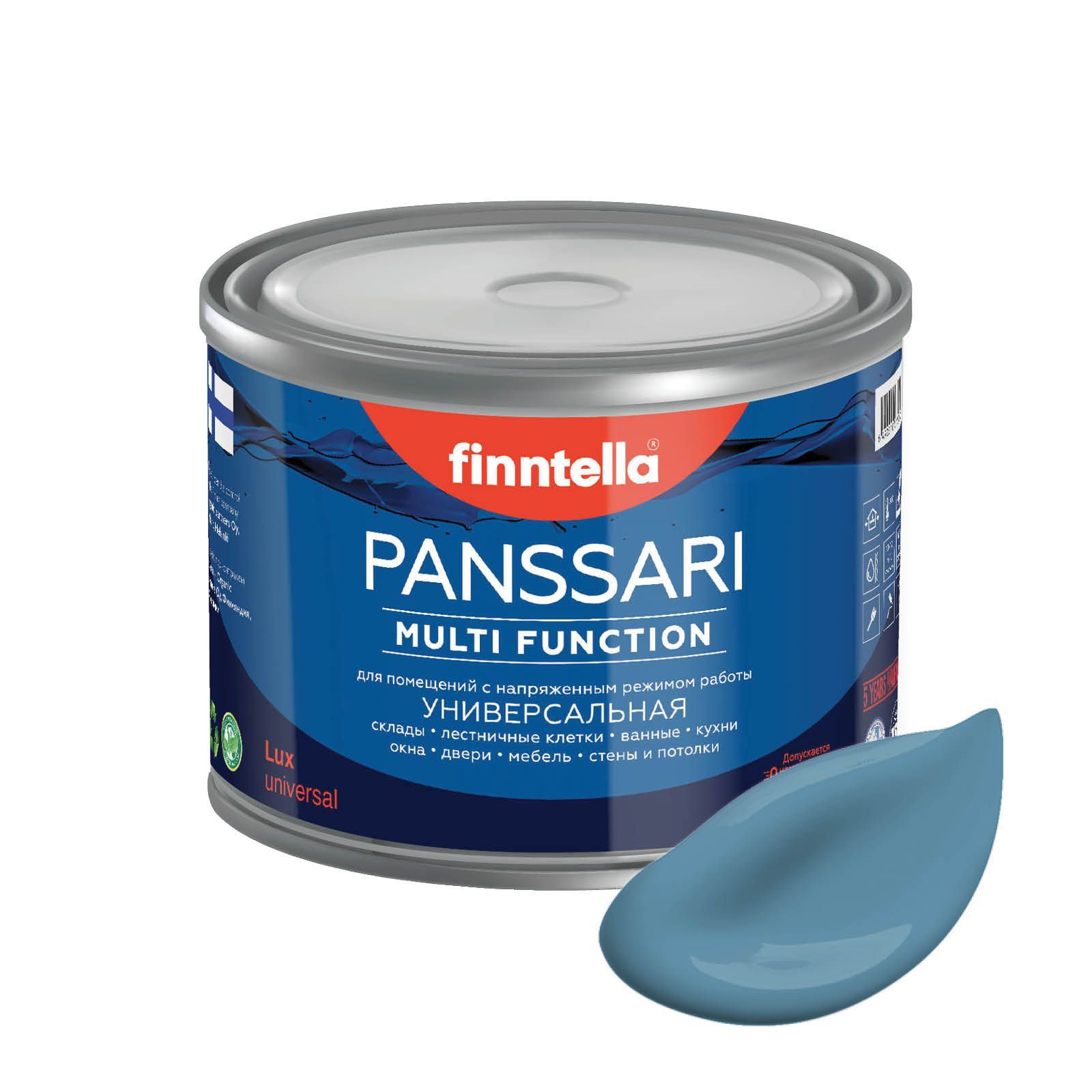 

Краска PANSSARI, TERASSININEN пастельный синий, 0,45л, PANSSARI. Грунт-эмаль для всех типов поверхностей. Защитная. Эмаль универсальная. Быстросохнущая.