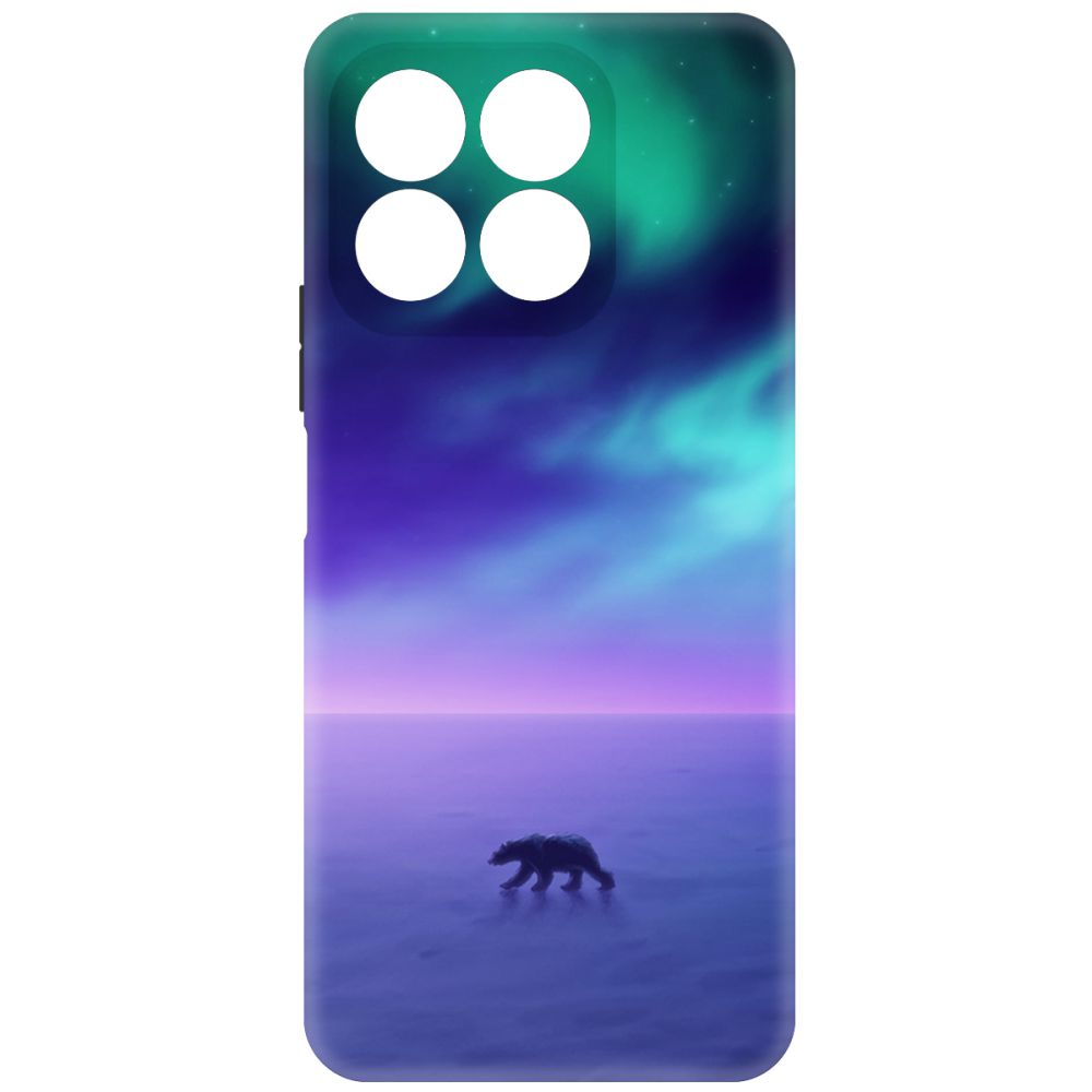 

Чехол-накладка Krutoff Soft Case Северное Сияние для Honor X8b черный