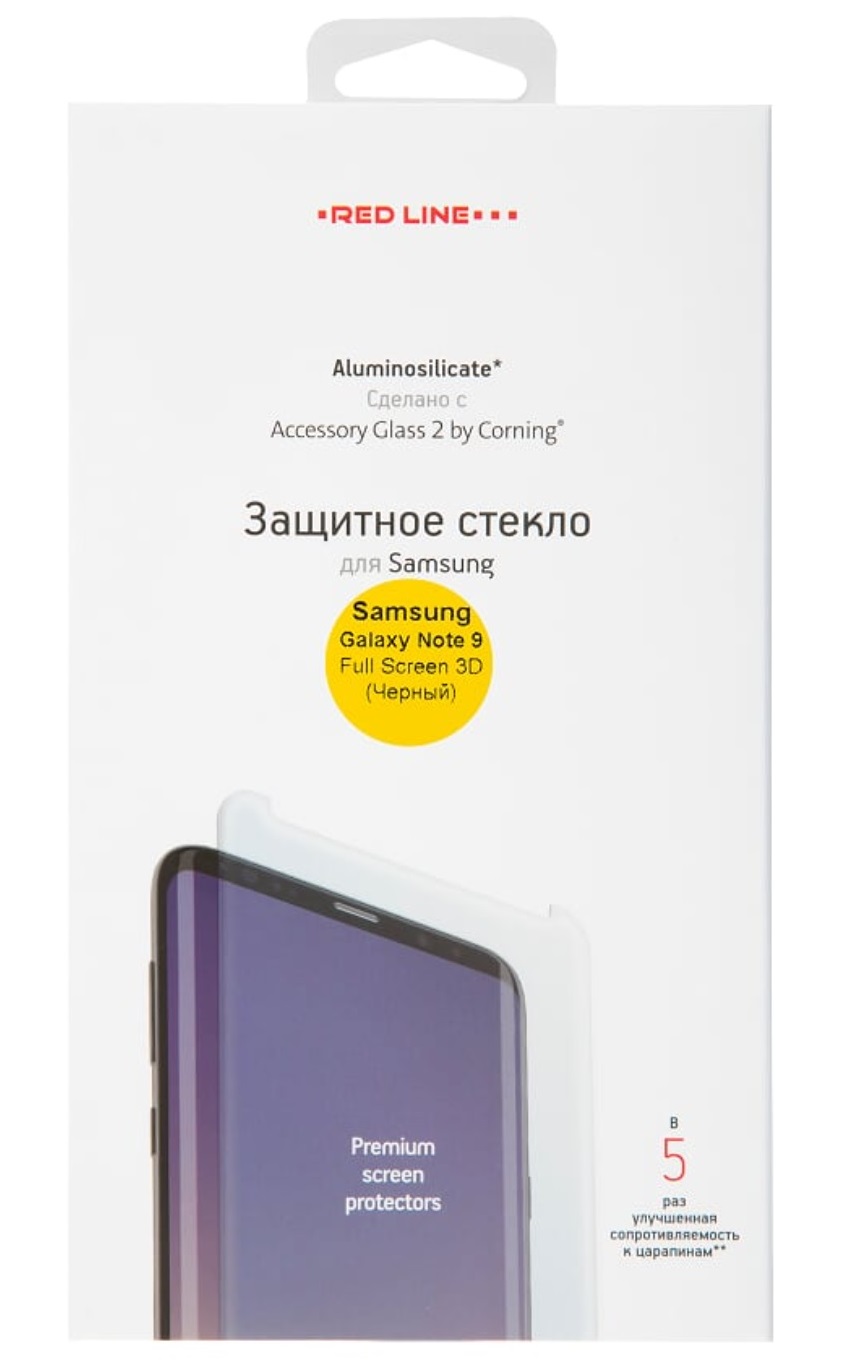 

Защитное стекло Red Line Corning для Galaxy Note 9 (3D), Corning Galaxy Note 9 (3D)