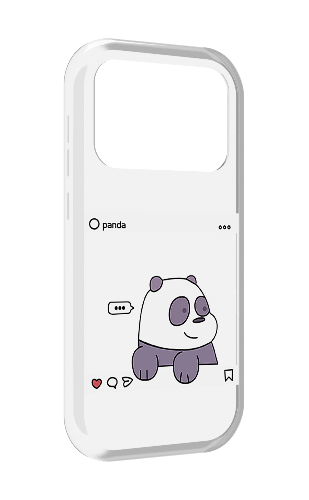 

Чехол MyPads пандочка-фотка для Oukitel F150 Air1 Pro / F150 Air1, Прозрачный, Tocco