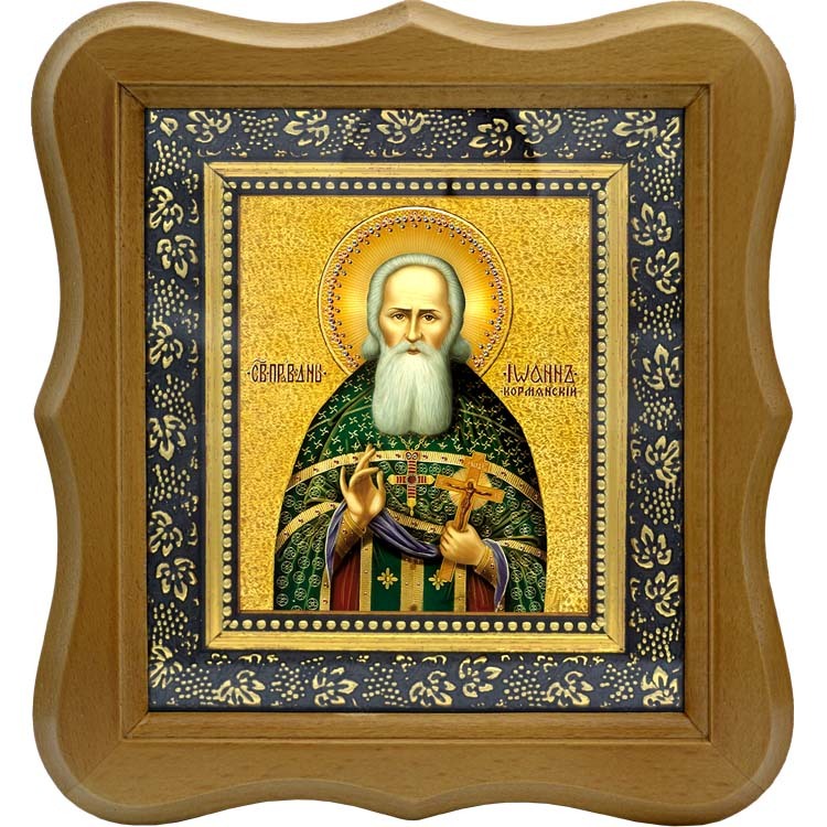 

Иоанн Кормянский, праведный пресвитер. Икона на холсте.