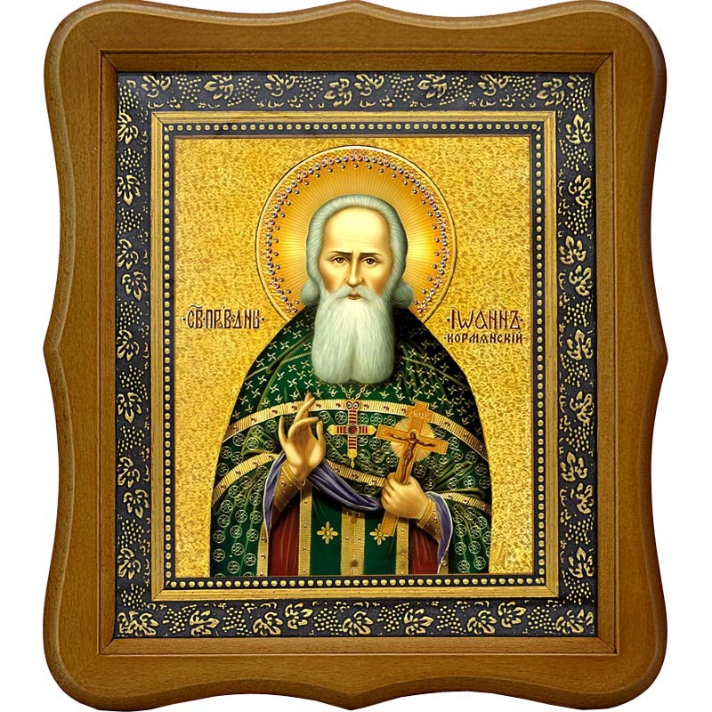 

Иоанн Кормянский, праведный пресвитер. Икона на холсте.