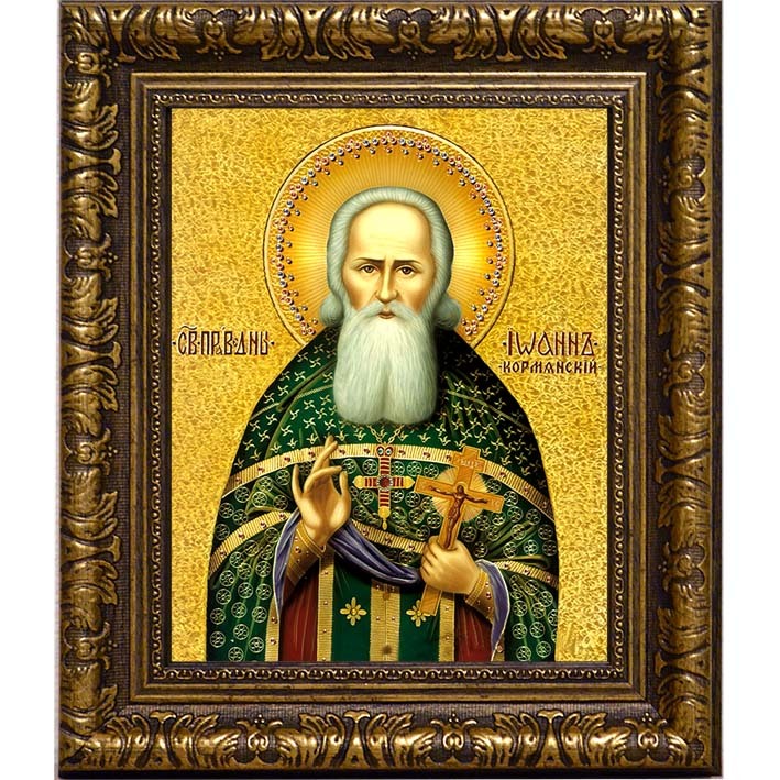 

Иоанн Кормянский, праведный пресвитер. Икона на холсте.