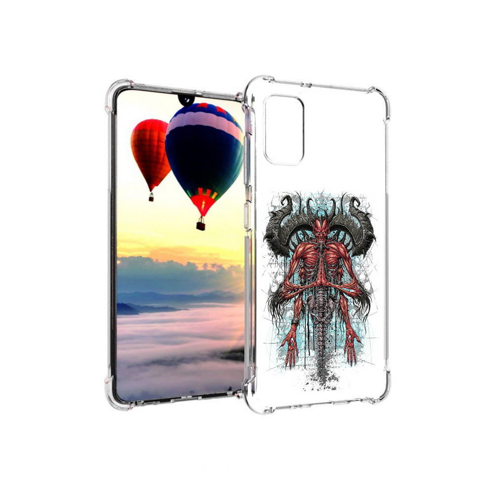 

Чехол MyPads Tocco для Samsung Galaxy A41 дьявол (PT147427.483.340), Прозрачный, Tocco
