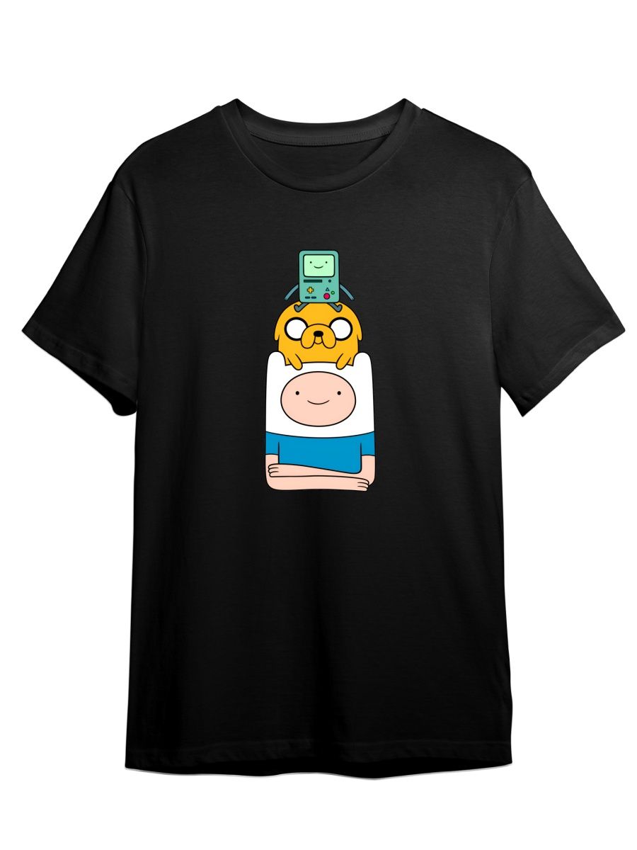 

Футболка унисекс Каждому Своё Время приключений/Adventure Time MUAT19 черная M, Черный, "Время приключений/Adventure Time" MUAT19