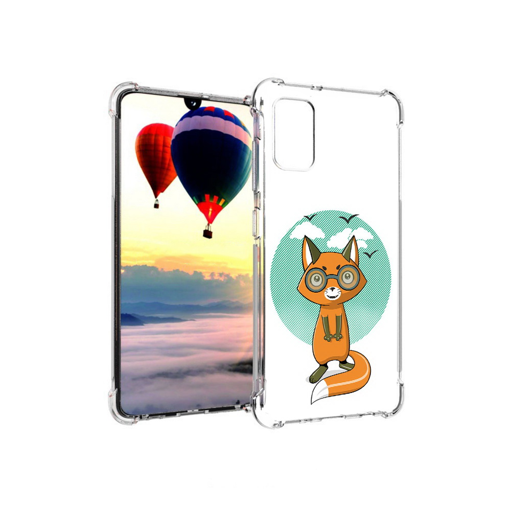 

Чехол MyPads Tocco для Samsung Galaxy A41 задумчивая лиса (PT147427.483.348), Прозрачный, Tocco