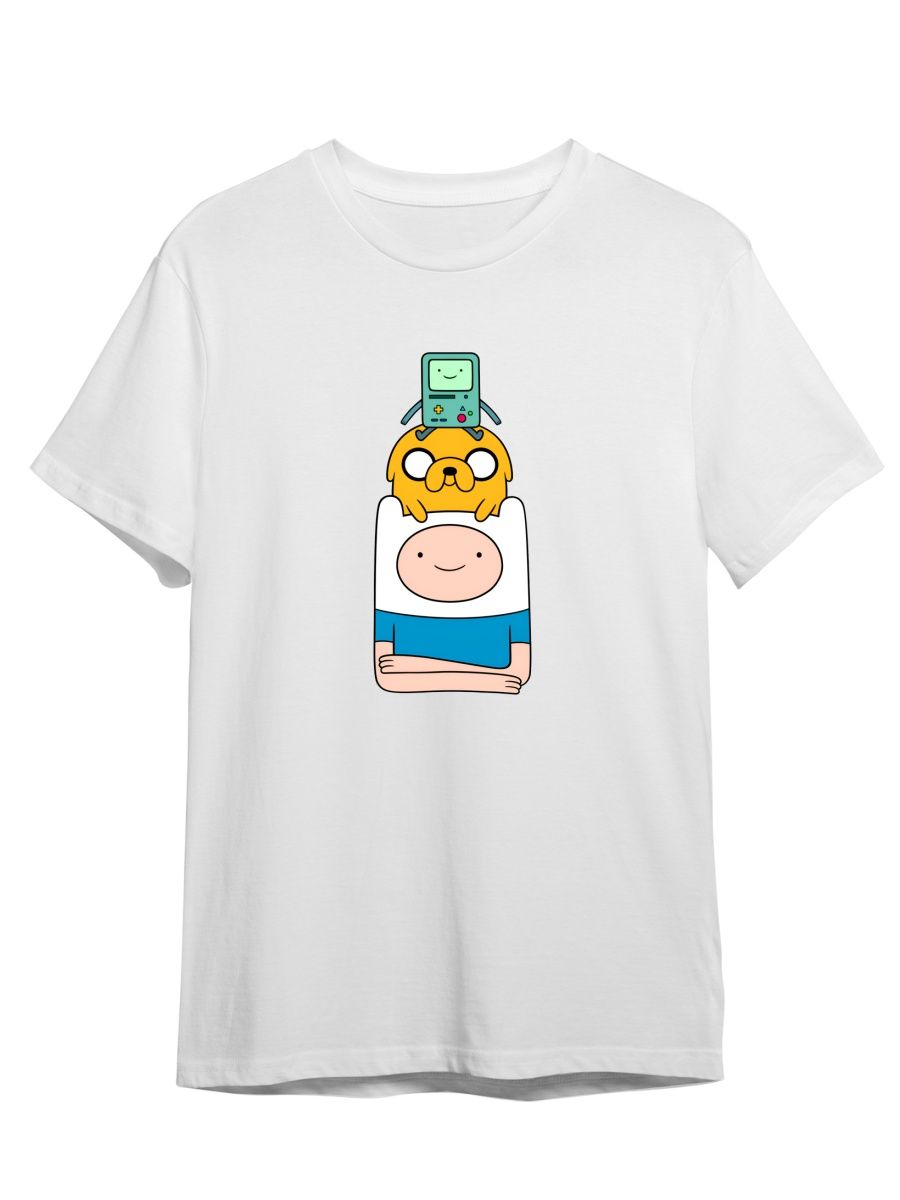 

Футболка унисекс Каждому Своё Время приключений/Adventure Time MUAT19 белая S, Белый, "Время приключений/Adventure Time" MUAT19