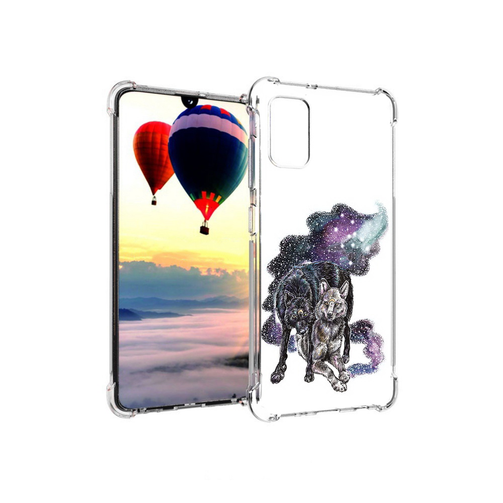 

Чехол MyPads Tocco для Samsung Galaxy A41 звездные волки (PT147427.483.352), Прозрачный, Tocco