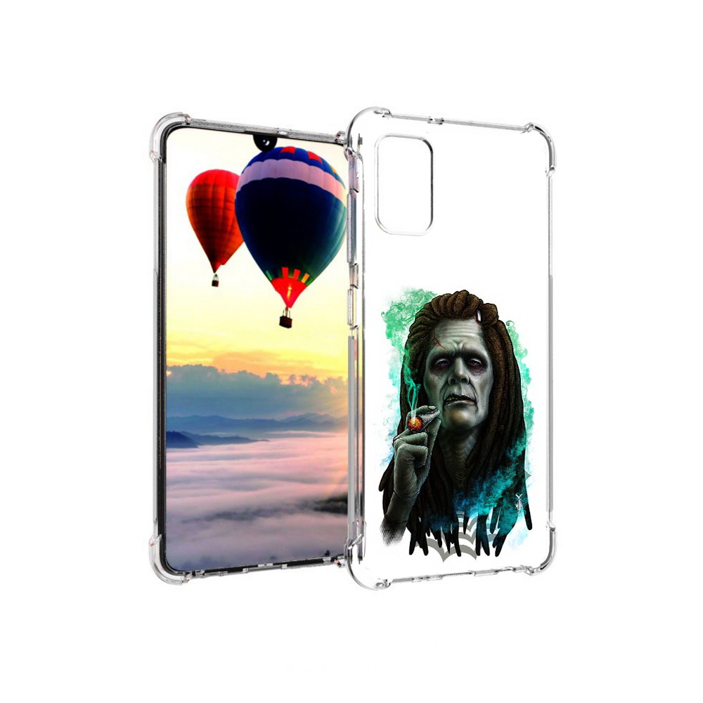 

Чехол MyPads Tocco для Samsung Galaxy A41 зеленый мужчина с сигаретой (PT147427.483.360), Прозрачный, Tocco