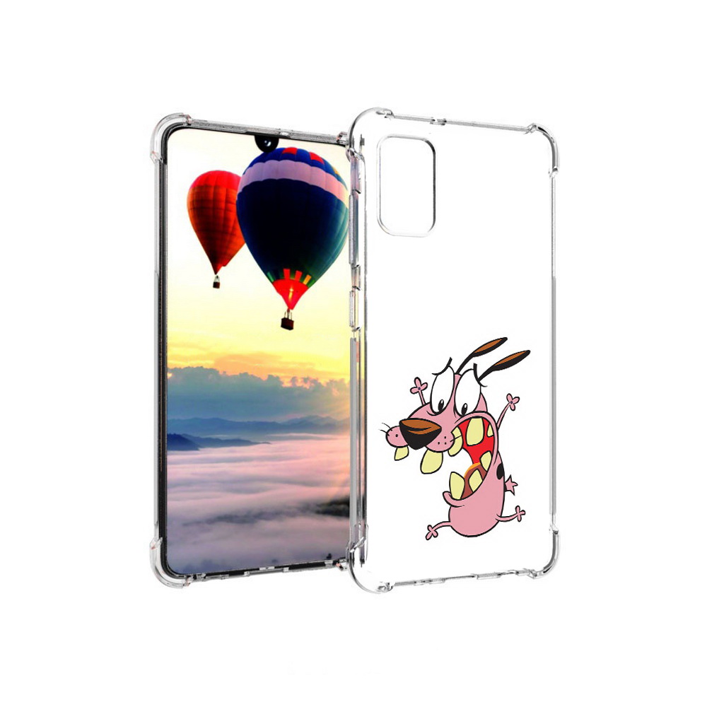 

Чехол MyPads Tocco для Samsung Galaxy A41 зубастый бобик (PT147427.483.371), Прозрачный, Tocco