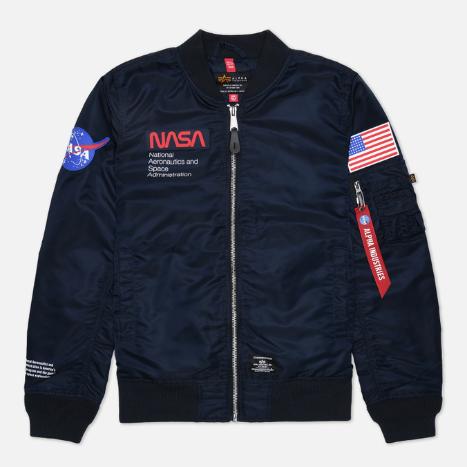 

Мужская куртка бомбер Alpha Industries NASA L-2B Gen II Flight голубой, Размер XXXL, NASA L-2B Gen II Flight