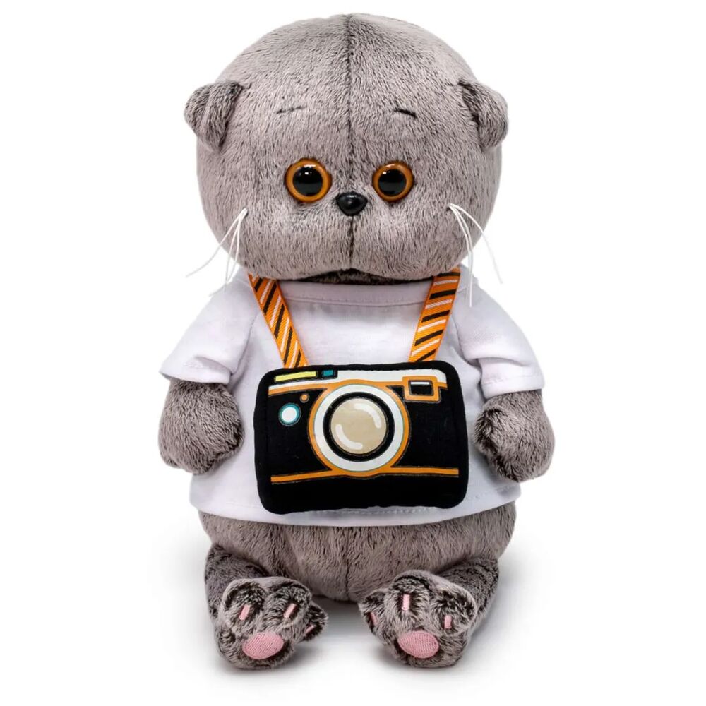 Басик Budi Basa Basik & Co BABY с фотоаппаратом 20 см Серый в медвежье царство с фотоаппаратом