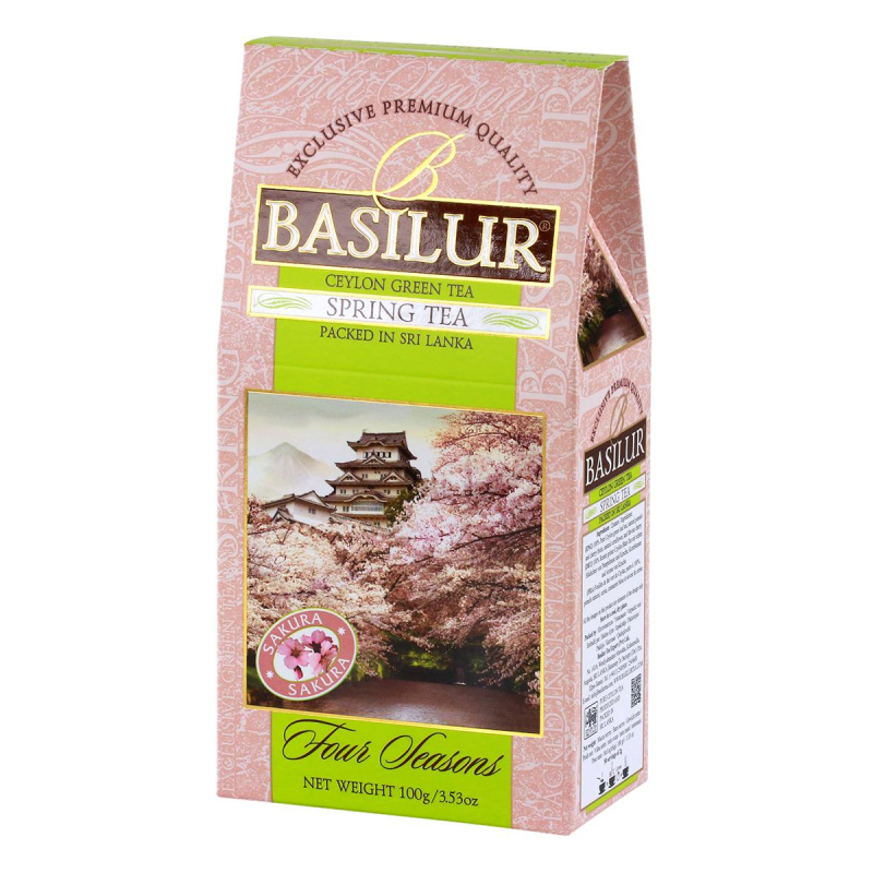 Чай Basilur ВРЕМЕНА ГОДА Весенний (сакура) / SPRING TEA, 100гx12 картон