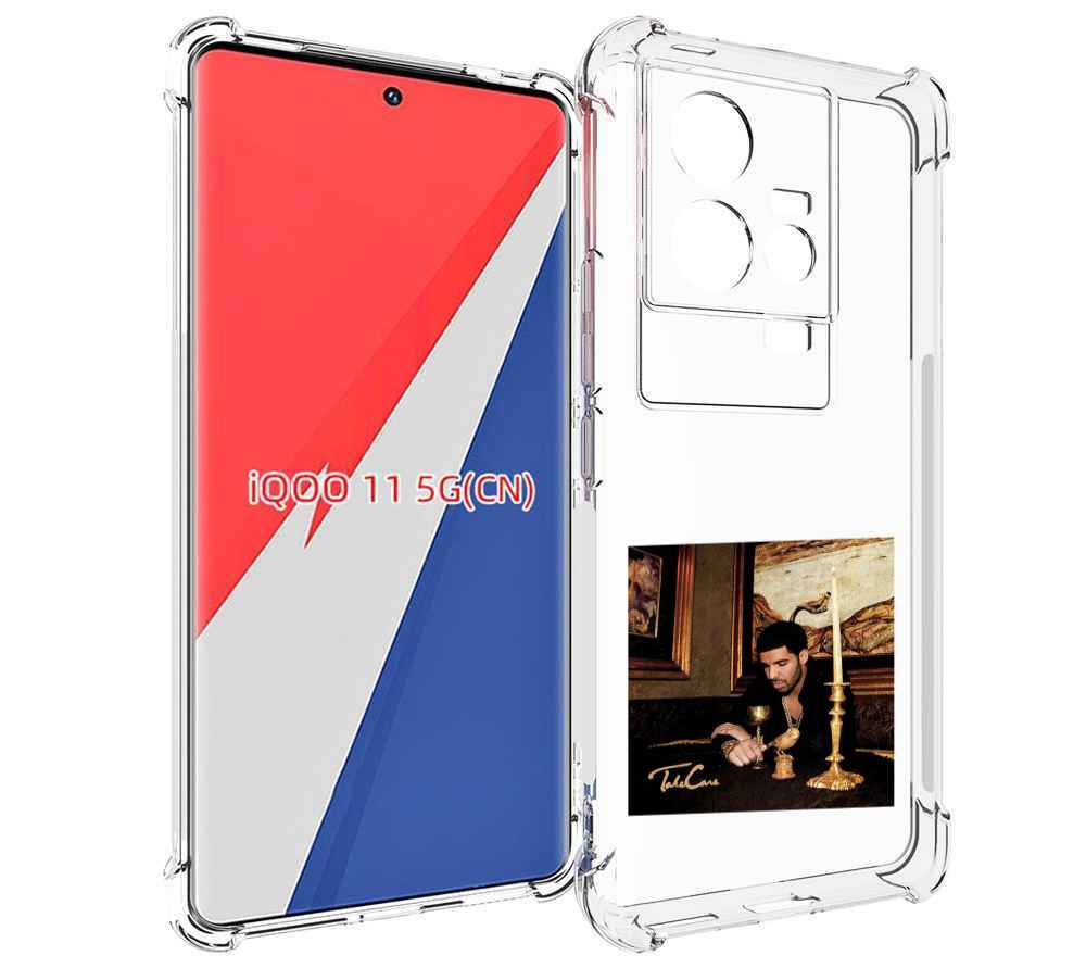 

Чехол MyPads Drake - Take Care для Vivo iQOO 11, Прозрачный, Tocco
