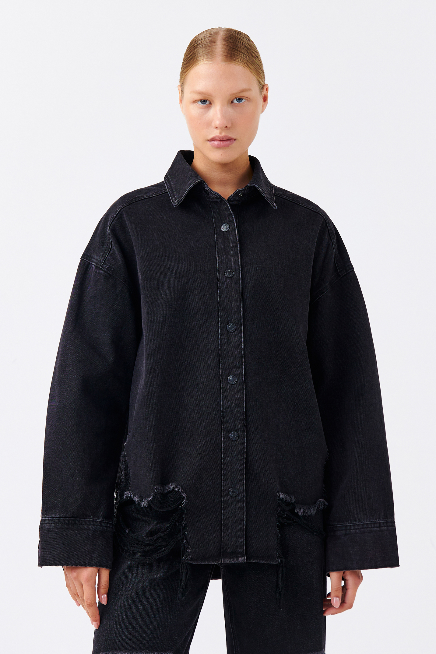 

Рубашка женская Befree 2231283308-50 черная L/XL, 2231283308-50