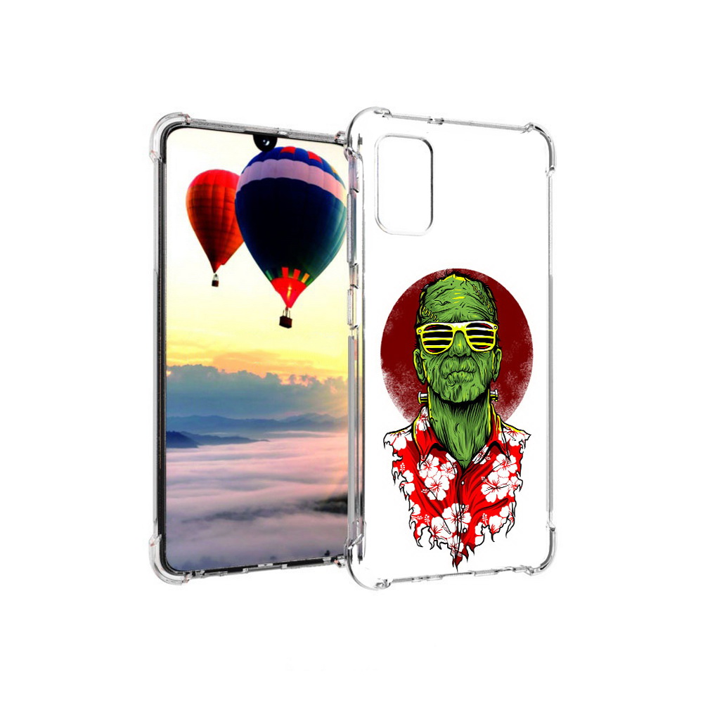 

Чехол MyPads Tocco для Samsung Galaxy A41 крутой зеленый мужчина в очках, Прозрачный, Tocco
