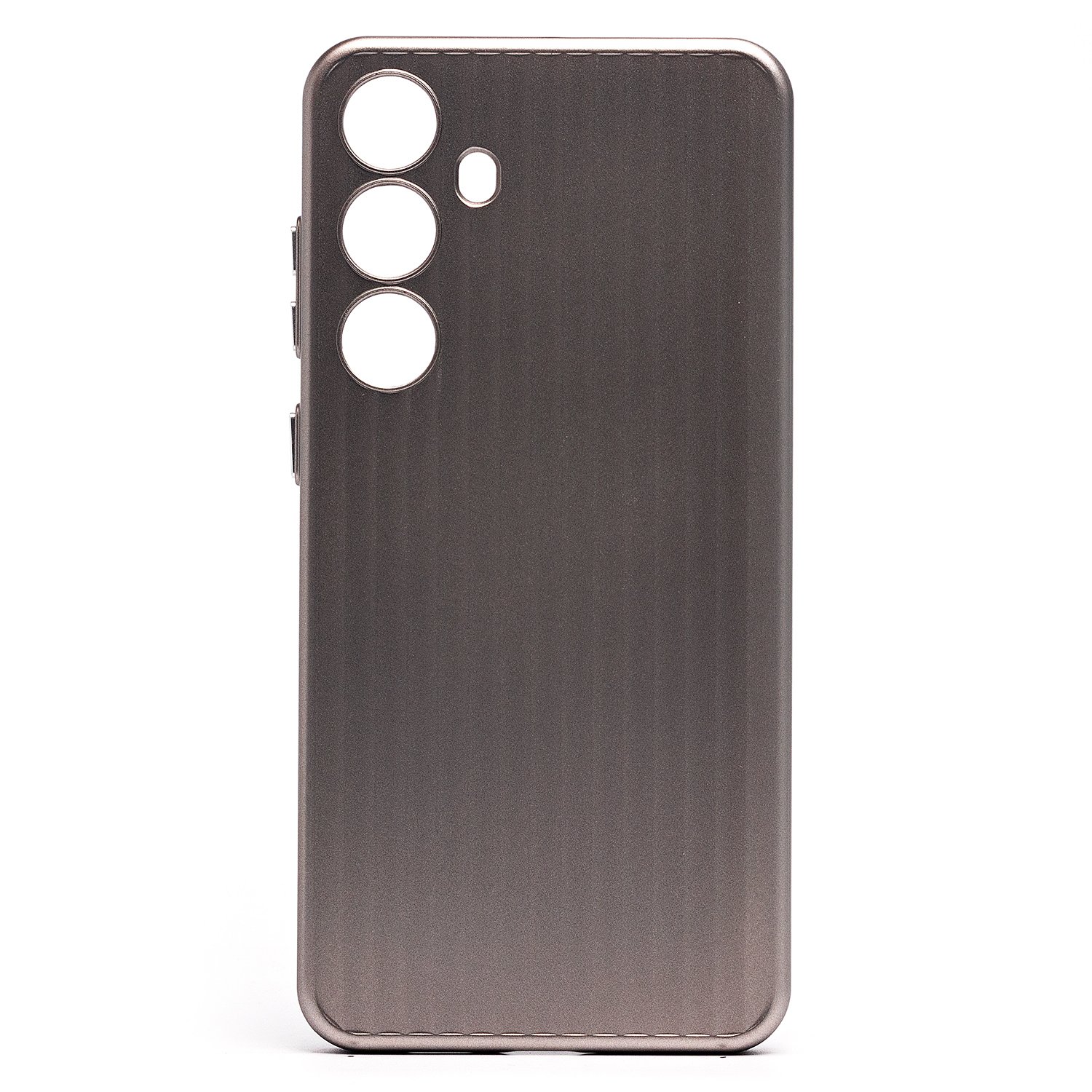 

Чехол Samsung SM-S921B (Galaxy S24) пластиковый рифленый <титановый>
