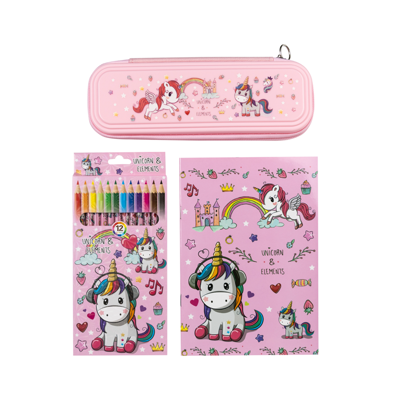 Набор школьника Accessories Единорог PLM34188 9 пр.