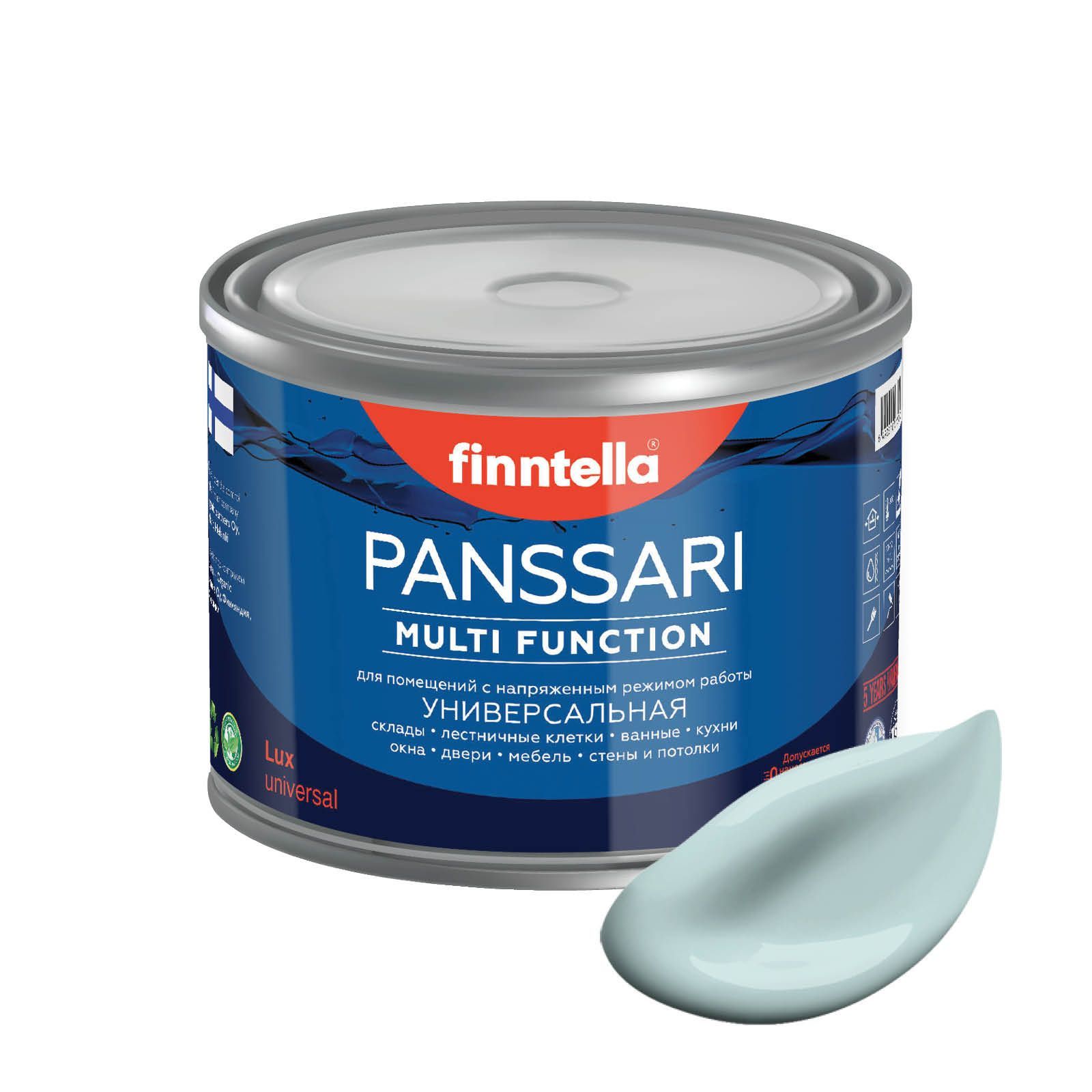 

Краска PANSSARI, AAMU светло-голубой, 0,45л, PANSSARI. Грунт-эмаль для всех типов поверхностей. Защитная. Эмаль универсальная. Быстросохнущая.